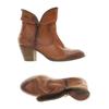Bugatti Damen Stiefelette, Gr. 39, orange, Leder