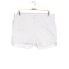 Tommy Hilfiger Damen Shorts, Gr. 18, weiß, Elasthan, Baumwolle