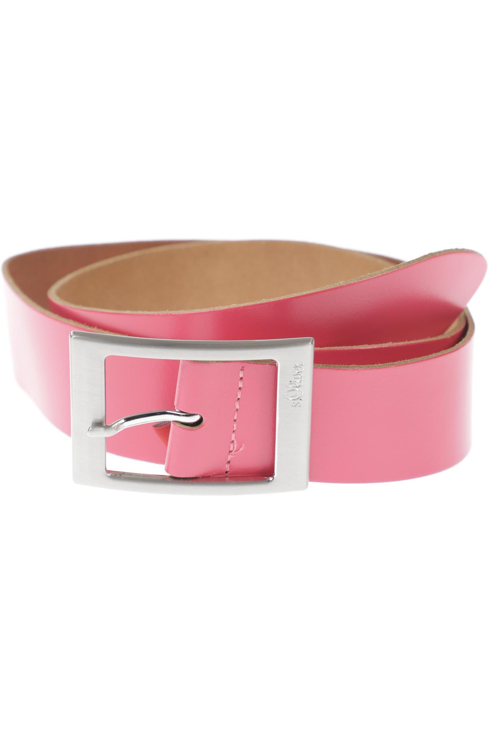 s.Oliver Damen Gürtel, Gr. , pink, Leder Image