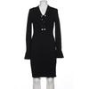 Michael Michael Kors Damen Kleid, Gr. 42, schwarz, kein Etikett
