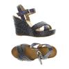 Café Noir Damen Sandale, Gr. 37, blau, kein Etikett