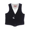 Mustang Herren Weste, Gr. 54, schwarz, Baumwolle, Synthetik