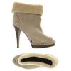 Miss Sixty Damen Stiefelette, Gr. 40, beige, Leder