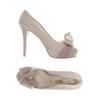 Miezko Damen Pumps, Gr. 41, grau, Leder