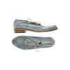 Café Noir Damen Halbschuh, Gr. 36, blau, Leder