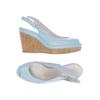 Stuart Weitzman Damen Sandale, Gr. 37.5, hellblau, kein Etikett