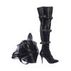 Pleaser Damen Stiefel, Gr. 41, schwarz, Kunstleder