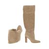 Michael Michael Kors Damen Stiefel, Gr. 6, beige, Leder