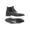 Café Noir Damen Stiefelette, Gr. 40, blau, Leder