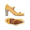Chie Mihara Damen Pumps, Gr. 39, gelb, Leder