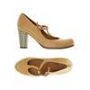 Chie Mihara Damen Pumps, Gr. 38, orange, Leder