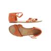 Tommy Hilfiger Damen Sandale, Gr. 40, orange, Kunstleder, Leder