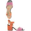 Geox Damen Sandale, Gr. 35, orange, Leder