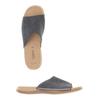 Gabor Damen Sandale, Gr. 44, blau, Leder
