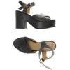 Janet Sport Damen Sandale, Gr. 40, schwarz, Leder