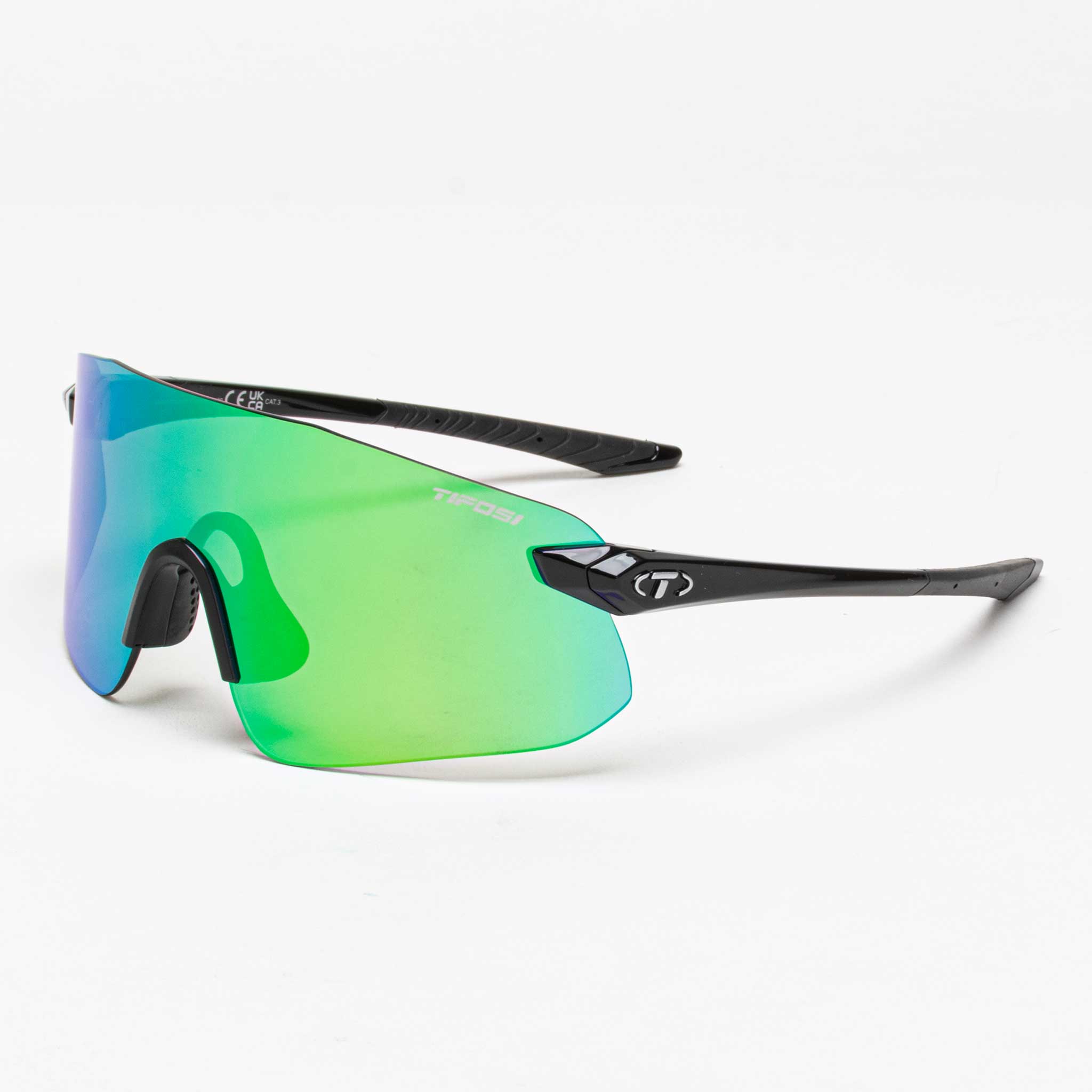 Tifosi Vogel SL Sunglasses Sunglasses Gloss Black (Smoke Green Mirror)