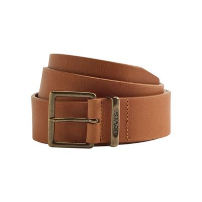 Ledergürtel LEVI'S "FLAT KEEPER BELT", Damen, Gr. 90, braun (brandy braun), Leder, unifarben, casual, Gürtel, mit Metallschnalle Image