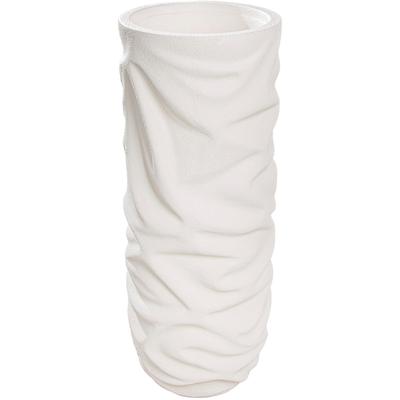 Pflanzkübel GILDE "Übertopf XXL rund Crush creme", beige (creme), B:36cm H:90cm T:36cm Ø:36cm, Magnesia, Pflanzgefäße Image