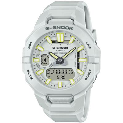 Smartwatch CASIO G-SHOCK, weiß, Smartwatches, Armbanduhr, Herrenuhr, Stoppfunkt., Lifelog Funktion,Hand Moving Funk. Image