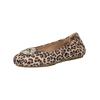 Ballerina PETER KAISER "Peter Kaiser Ballerinas Leder", Damen, Gr. 38,5, braun (leopard), Leder, casual, Schuhe