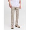 Chinos JACK & JONES "JPSTMARCO JJFURY ANA", Herren, Gr. 32, Länge 32, beige (atmosphere), Web, Obermaterial: 98% Baumwolle, 2% Elasthan, unifarben, modisch, slim fit normal, Hosen
