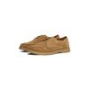 Schnürschuh TOMMY HILFIGER "TOMMY HILFIGER SUEDE MOC T DERBY", Herren, Gr. 44, braun (hellbraun), Veloursleder, unifarben, Basic, Schuhe, Schnürschuh, Halbschuh, Businesschuh mit Mokassin-Naht