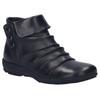Stiefelette JOSEF SEIBEL "Charlotte 14", Damen, Gr. 42, schwarz, Leder, unifarben, modisch, Schuhe, Boots, Reißverschlussstiefel mit gerafftem Schaft