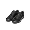 Sneaker GEOX "U RENAN", Herren, Gr. 41, schwarz, Glattleder, Textil, casual, Schuhe, Schnürschuh, Freizeitschuh mit Geox Spezial Membrane
