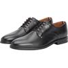 Schnürschuh TOMMY HILFIGER "HILFIGER THUNIT LTH SHOE", Herren, Gr. 44, schwarz, Leder, unifarben, klassisch, Schuhe, Blockabsatz, Businessschuh, Abendschuh in edlem Used Look
