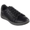 Sneaker SKECHERS "CAVELL", Herren, Gr. 41, schwarz, Lederimitat, casual, Schuhe, Freizeitschuh, Slipper, Schnürschuh mit Air-Cooled Memory Foam
