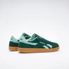 Sneaker REEBOK CLASSIC "REEBOK SMASH EDGE", Gr. 41, collegiate grün, glitch aqua, gum, Leder, Synthetik, sportlich, Schuhe