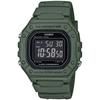 Chronograph, grün, CASIO TIMELESS COLLECTION, Armbanduhren, Herren, Quarzuhr, Armbanduhr, Herrenuhr,Digitaluhr, Resinarmband,Stoppfunktion