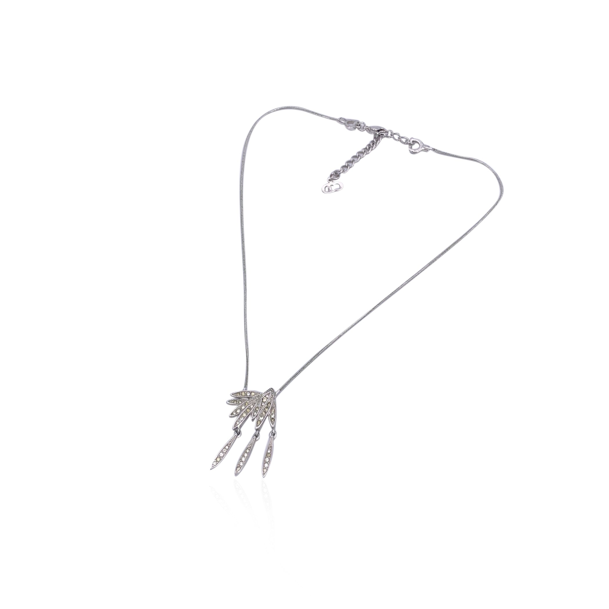 Dior Pre-owned Womens Vintage Metal Necklace - Silver - One Size | Dior Pre-owned Sale | Discount Designer Brands