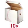 Esselte Archivcontainer 39,8/28,0/30,2 cm 10 Stück weiß, 39.8x30.2x28 cm