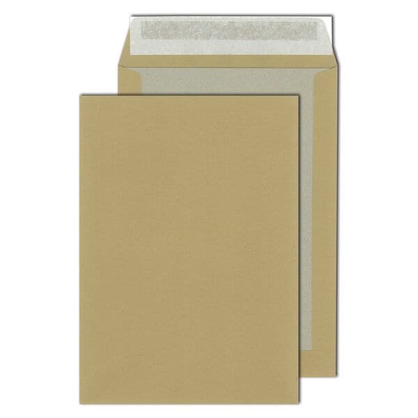 Mailmedia 100 Papprückwandtaschen DIN C4 110 g/m² ohne Fenster braun, 32.4x22.9 cm