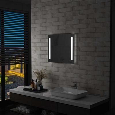 Badezimmer-Wandspiegel mit LED,Badspiegel,Spiegel mit Licht 60 x 50 cm BNTED955866 Image