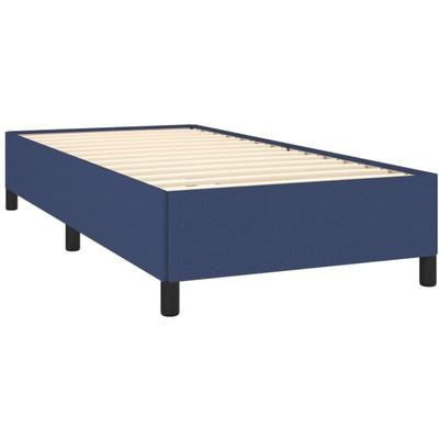 Bettgestell ohne Matratze Blau 90x200 cm Stoff Vidaxl Image