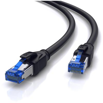 Primewire - Patchkabel cat 8 mit Baumwollummantelung - Gigabit Ethernet lan Kabel - 40 Gbit/s Image