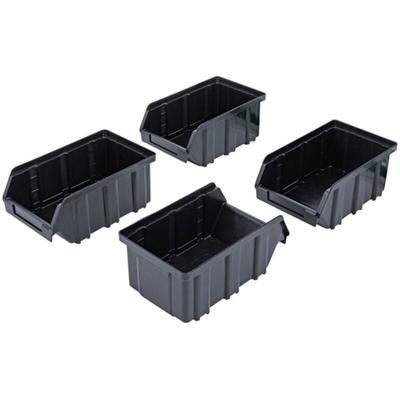 BGS - gebraucht] Lagersichtbox Satz Hängeschiene Schrankwand System 4 Tlg. Siehe Text/Foto B-Ware Image