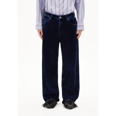 HAAYI INDIGO CORD - Frauen Baggy Fit Webhosen - blau (Größe: 34/32) Image