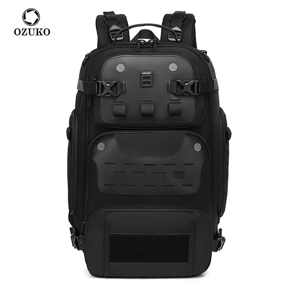 Ozuko 20 zoll Männer Rucksack Outdoor Travel Pack Männlichen Gepäck Multifunktionale Rucksack Große Wasserdichte 15,6 Laptop Männer Tasche Mochila