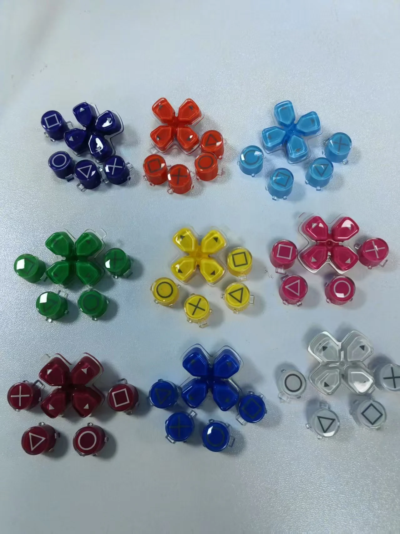 For PS5 D-pad ABXY Jelly Button Trigger Key Set For PlayStation 5 BDM-010 020 030 Controller Option Share Buttons V1 V2 V3 Kit