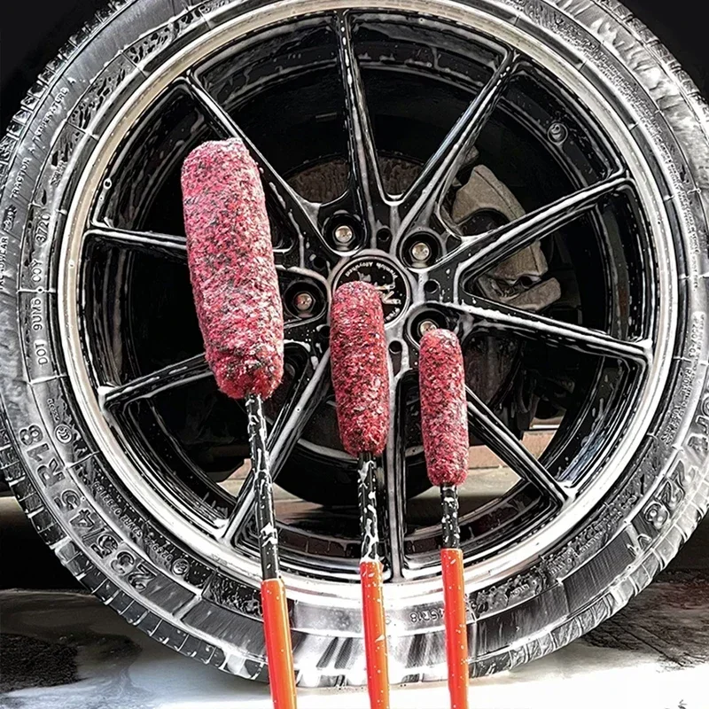 Rad Detail lierung Bürste biegbare Rad Wolle Auto Felge Reifen waschen leicht zu reinigen schwer zu erreichen Bereiche Reinigungs werkzeuge flexibel weich Image