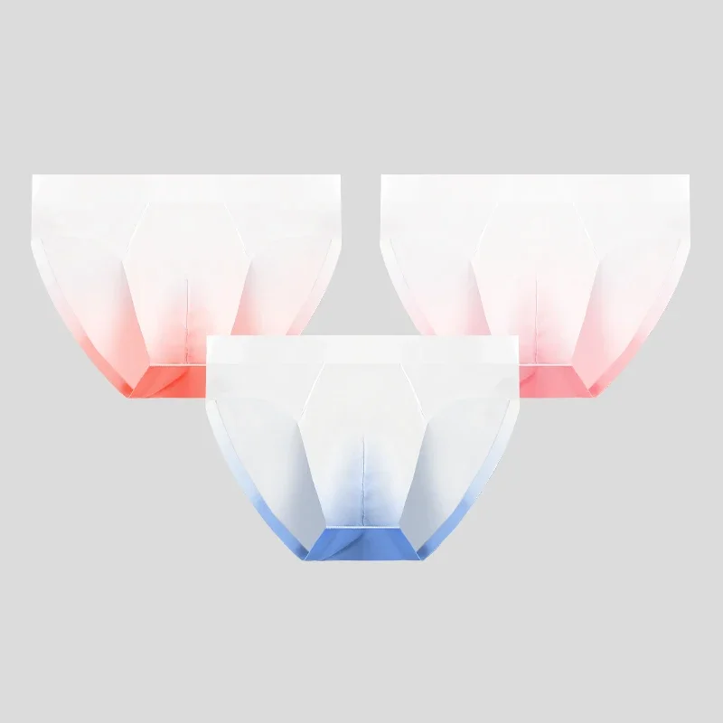 Herrenunterwäsche Herren-Slip aus Eisseide, Sommer, atmungsaktiv, schnell trocknend, nahtlose Shorts, transparente, ultradünne Unterhose Image