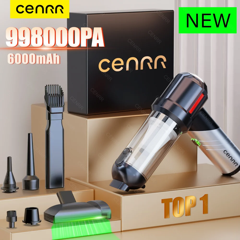 CENRR 998000 PA Auto Staubsauger Mini Cordless Leistungsstarke Drahtlose Auto Reiniger Handheld Tragbare Staubsauger Haushaltsgerät Image