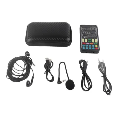 I9 Voice Changer Set Multifunction Portable Recording Mini Sound Card for Game Anchor Recording Computer new