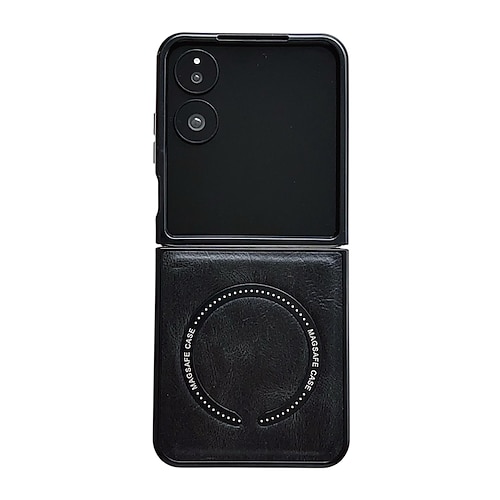 Handy Hülle Handyhüllen Für Samsung Galaxy Z Flip 7 Z Flip 6 Z Flip 5 Z Flip 4 Z Flip 3 Rückseite Magnetisch Stoßfest Retro TPU PU-Leder Image