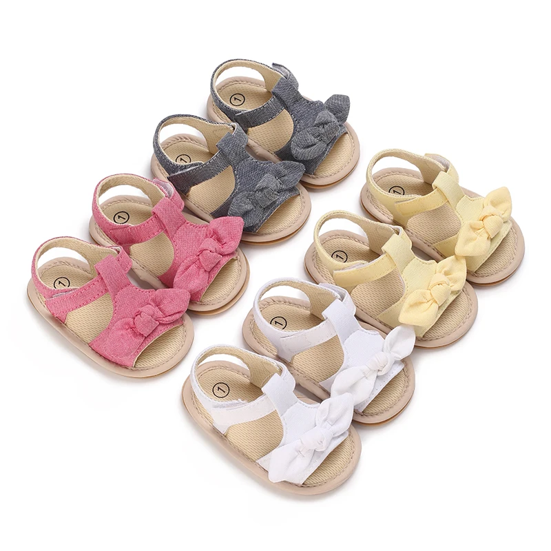 Sommer Baby Schuhe Anti Kick Und Anti Slip Lernen Schuhe kinder Einfarbig Baby Schuhe Weichen Sohlen kinder sandalen Image