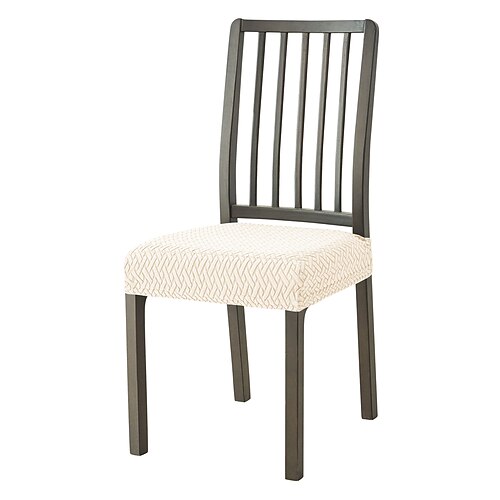 1/4/6 Stück Jacquard-Stuhlsitzkissen-Schonbezug, dehnbarer und abnehmbarer Sitzschutz, rutschfester Möbelbezug für Esszimmer, Büro oder Zuhause Image