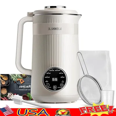 8 in 1 Nut Milk Maker Blender Soy Oat Almond Coconut Non Dairy Beverage Machine Automatic Kitchen Appliance Plant Based Drink